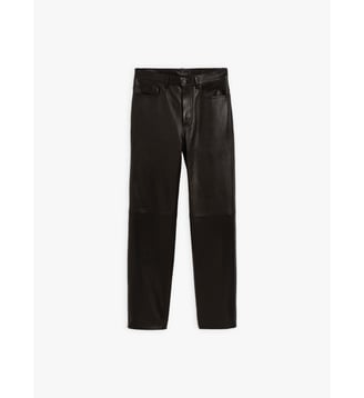 pantalon en cuir - Agnès b. - Noir