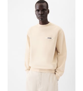 Sweat Le Sweat-shirt Gros Grain en coton - Jacquemus - Beige