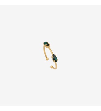 Bague double divine emerald Caroline Najman