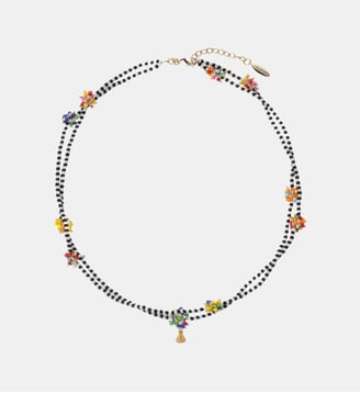 Collier multilien de perles avec pampilles ROWANA - Hipanema - Multicolore