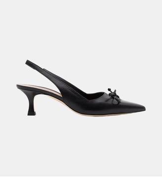 Foster - Slingback En Cuir Nappa Noir - Parallèle - Noir
