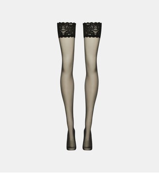 Bas Satin Touch 20D Stay-Up - Wolford - Noir
