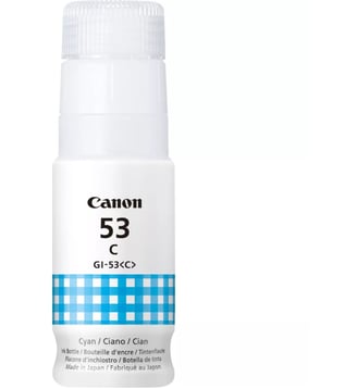 Cartouche d'encre Bouteille d'Encre GI-53 Cyan - 4671C001 - Canon - Bleu