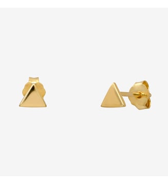 Boucles d'oreilles puces dorées paire - trisha Caroline Najman