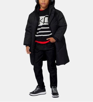Pull tricoté - Karl Lagerfeld Kids - Noir et beige
