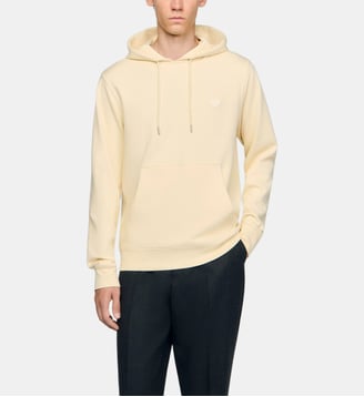 Sweatshirt à patch cœur - Sandro - Beige et blanc