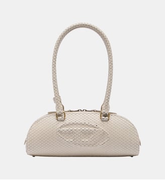 1DR Dome-Sac bowling allongé en cuir effet serpent - Diesel - Beige