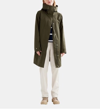 Parka longue droite capuche - Aigle - Kaki
