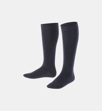 Mi-Bas Comfort Wool Laine Vierge - Falke - Marine fonce