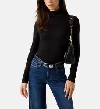 Pull ajusté col montant - Guess - Noir