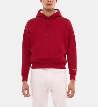 Sweatshirt à capuche en jersey de coton - Fursac - Bordeaux