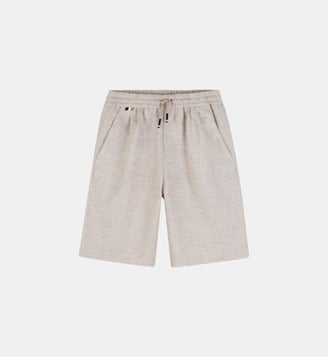 Short en lin - BOSS Kidswear - Ivoire