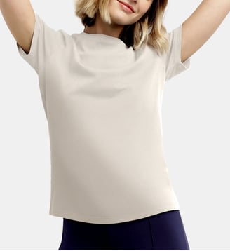 T-shirt Thermorégulateur Col Rond Dim Move - Dim - Écru