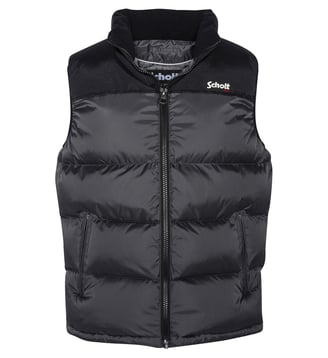 Doudoune sans manche unisexe - Schott - Anthracite