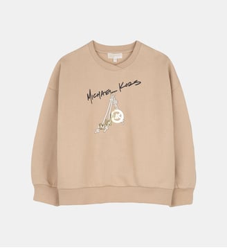 Sweat à manches longues - Michael Kors Kids - Caramel