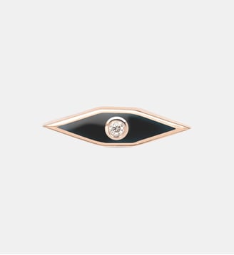 Piercing Pic Marbella Art Deco Email Noir - Djula - Or rose