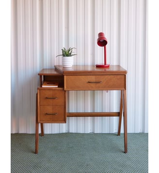 Bureau scandinave en bois Yvan N°571- Produit chiné - Debongout - Bois clair