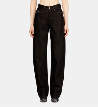 Relaxed Jeans High Waist 1974 D-Ellz - Diesel - Noir et gris foncé