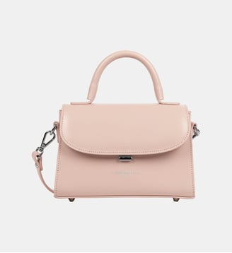 Mini sac cabas Suave Even cuir - Lancaster - Poudre