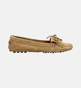 Mocassin nude - cuir velours Fairmount