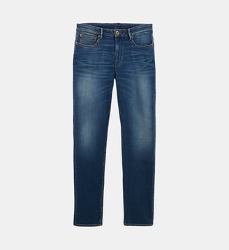 Jean 325 slim powertwist en coton - Serge Blanco - Bleu