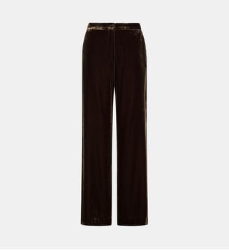 Pantalon oliver en velours lisse - Momonì - Brun