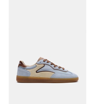 Baskets basses Park Light Blue en nylon et en daim - Hoff - Bleu