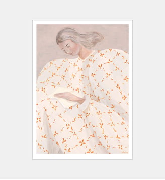 Poster   Secret Notes - The Poster Club x Sofia Lind - Poster & Frame - Rose
