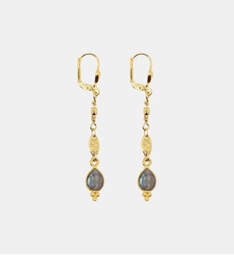 Boucle d'oreille THALIA - Nilaï - Gris foncé