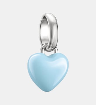 Charm cœur bleu clair - Thomas Sabo - Argent