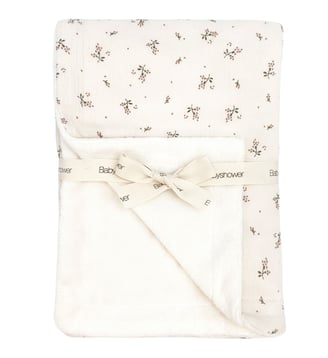 Couverture polaire - Babyshower - Ecru