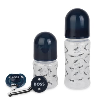 Lot de 4 pièces de naissance - BOSS Kidswear - Bleu cargo