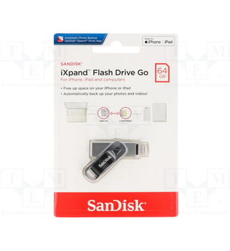 Clé USB iPhone 64go iXpand Flash Drive lightning + USB - Sandisk - Noir