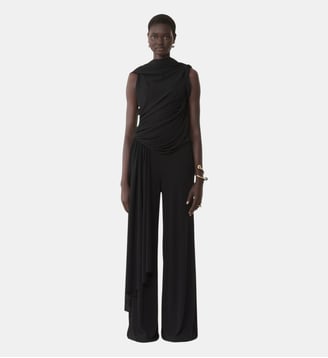 Combinaison Drapée En Jersey Crêpe - Lanvin - Noir