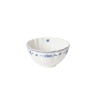 Bol Soupe/Céréales Vila - Costa Nova - Blanc et bleu
