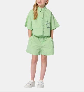 Chemise en popeline - Kenzo Kids - Quiet green