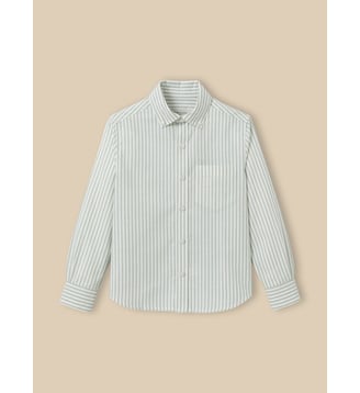 Chemise rayée oxford - Cyrillus - Rayure verte