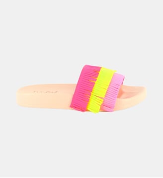 Claquettes à franges - Billieblush - Multicolore