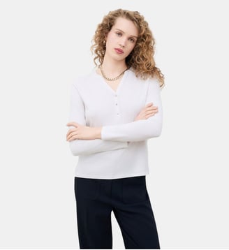 T-shirt tmargaret - Motif uni - Caroll - Écru