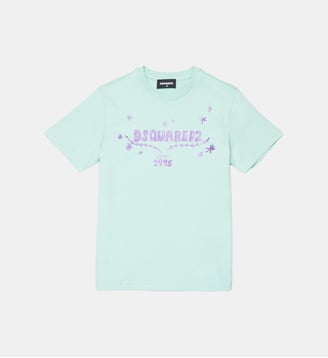 T-shirt avec logo - Dsquared2 - Vert d'eau