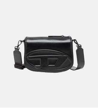 1DR-Sac camera en cuir premium - Diesel - Noir
