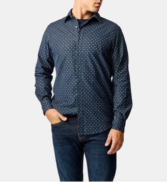 Chemise Harrington coupe sportive - Rodd & Gunn - Blueberry