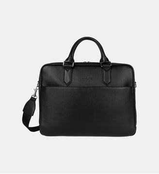 Porte documents Milano Gentlemen en cuir - Lancaster - Noir