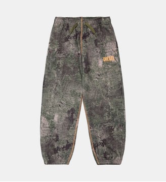 Pantalon en molleton avec logo - Diesel Kids - Kaki