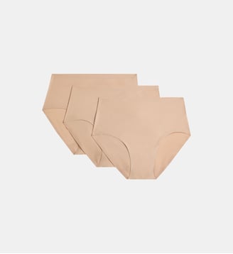 Shorty (pack de 3) seconde peau - Chantelle - Nude