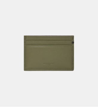 Porte cartes Martin en cuir lisse - Le Tanneur - Kaki