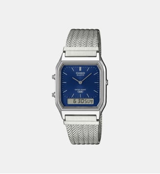 Montre Vintage Bleu foncé AQ-230EM-2AEF - Casio - Argenté