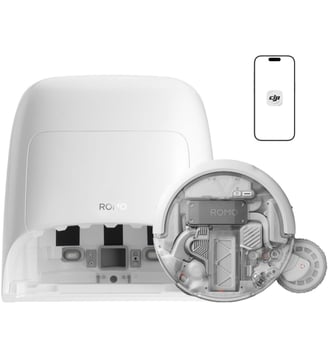 Robot Aspirateur Laveur Romo A2 - DJI - Blanc