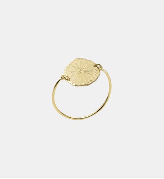 Bague Lutèce motif soleil plaqué or - Ines de la Fressange Paris - Doré