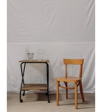 Desserte 60's Henriette N°124- Produit chiné - Debongout - Beige